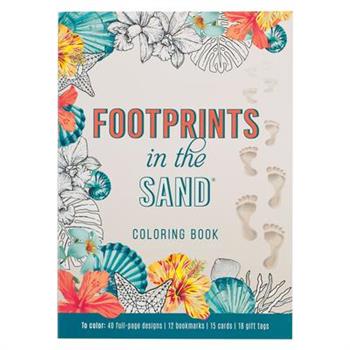 Christian Art Gifts Coloring Book, Footprints in the Sand Coloring Book