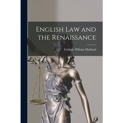 English Law and the Renaissance