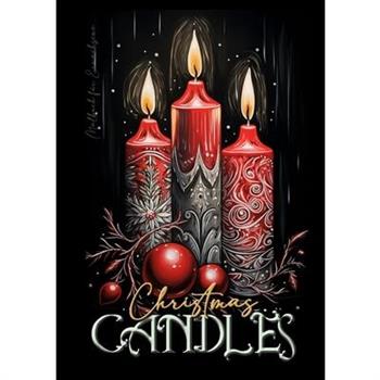 Christmas Candles Coloring Book for Adults