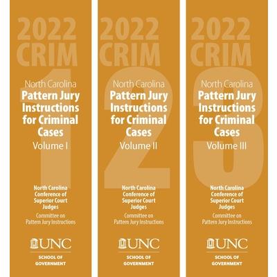 North Carolina Pattern Jury Instructions for Criminal Cases, 2021 Edition