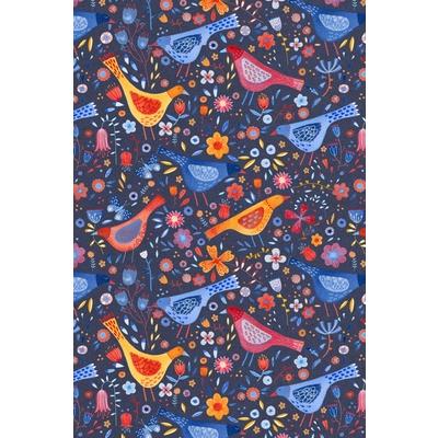 NotesA Blank Ukulele Tab Music Notebook with Watercolor Birds in a Dark Garden Cover Art