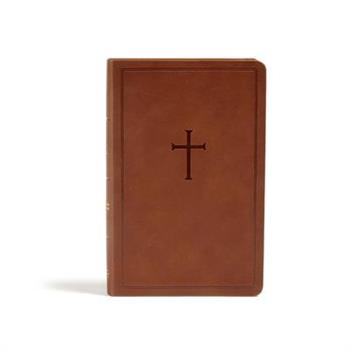 CSB Personal Size Bible, Brown Leathertouch
