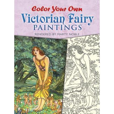 Color Your Own Victorian Fairy Paintings