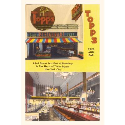 Vintage Journal Topps Cafe & Bar, New York City
