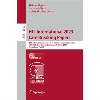 Hci International 2023 - Late Breaking Papers