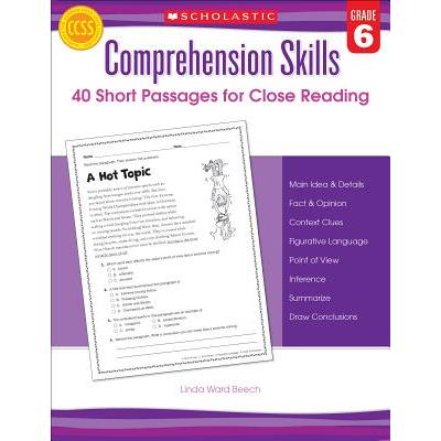 Comprehension Skills- Grade 6