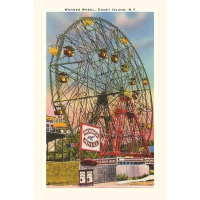 Vintage Journal Wonder Wheel, Coney Island, New York City