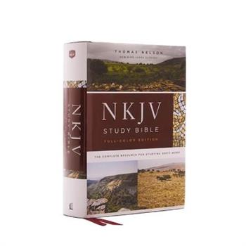 NKJV Study Bible, Hardcover, Full-Color, Red Letter Edition, Comfort Print