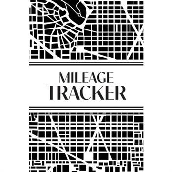 Mileage Tracker (Urban Map Black and White)
