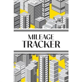 Mileage Tracker (Cityscape Grayscale and Yellow)