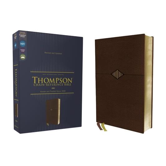 Niv, Thompson Chain-Reference Bible, Leathersoft, Brown, Red Letter, Comfort Print