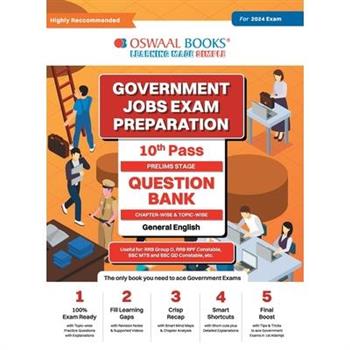 Oswaal Government Exams Question Bank 10th Pass General English for 2024 Exam