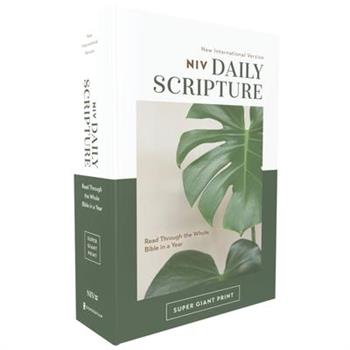 Niv, Daily Scripture, Super Giant Print, Paperback, White/Green, Comfort Print