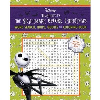 Disney Tim Burton's the Nightmare Before Christmas Word Search, Quips, Quotes and Coloring Book