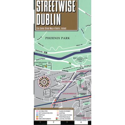 Streetwise Dublin Map - Laminated City Center Street Map of Dublin, Ireland