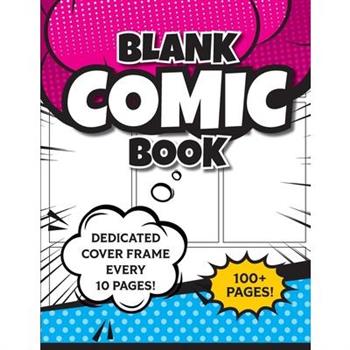 Blank Comic Book (Magenta & Blue)