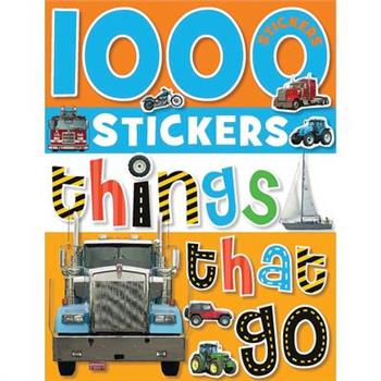 1000 Stickers Things That Go