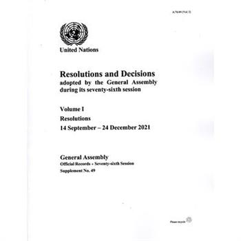Report of the Secretary-General on the Work of the Organization 76th Supp49 V1