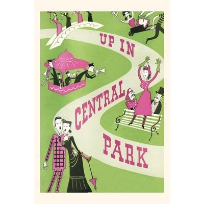 Vintage Journal Up in Central Park Poster