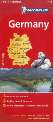 Michelin Map 718 Germany