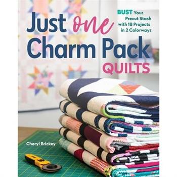 Just One Charm Pack QuiltsBust Your Precut Stash with 18 Projects in 2 Colorways