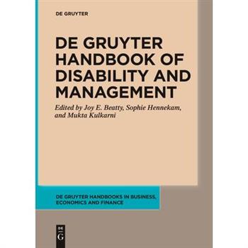 de Gruyter Handbook of Disability and Management