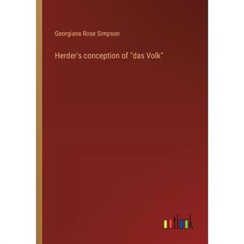 Herder's conception of "das Volk"