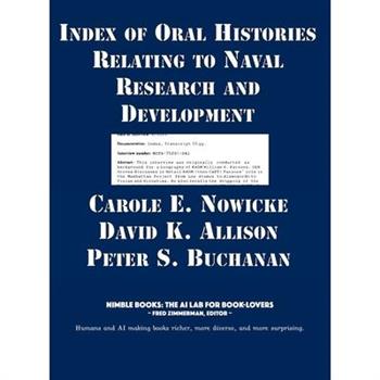 Index of Oral Histories Relating to Naval Research and Development
