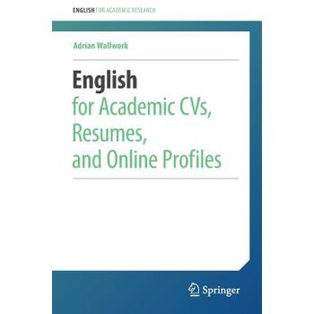 English for Academic Cvs, Resumes, and Online Profiles