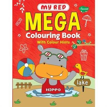My Red Mega Colouring book
