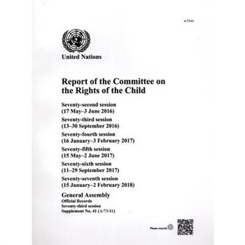 Report of the Committee on the Rights of the Child 73rd
