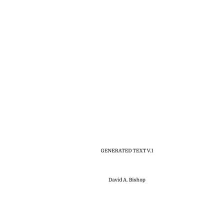 Generated Text, V.1