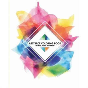 Abstract coloring book Relaxing and simple designs, calmness book for kids, teens and adults