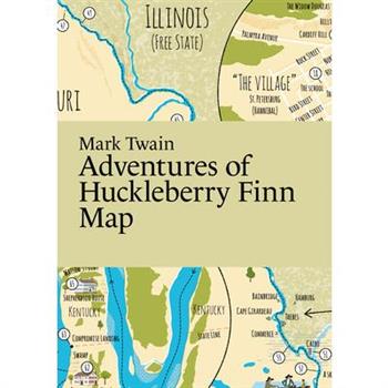Mark Twain: Adventures of Huckleberry Finn Map