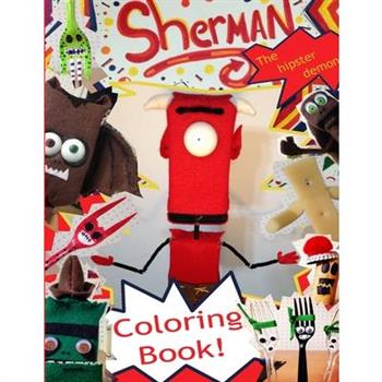 Sherman The Hipster Demon (Coloring Book)