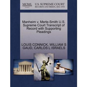Manheim V. Merle-Smith U.S. Supreme Court Transcript of Record with Supporting Pleadings