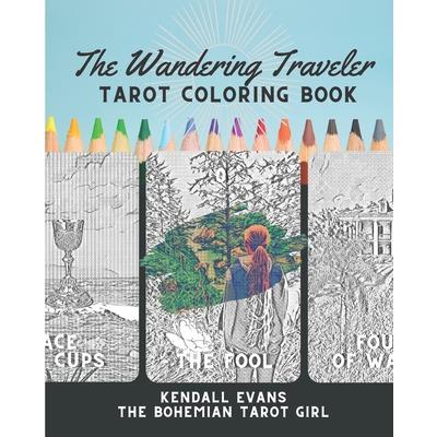 The Wandering Traveler Tarot Coloring Book
