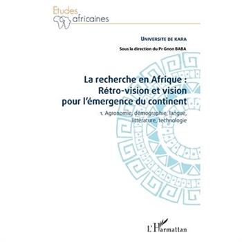 La recherche en Afrique Tome 1