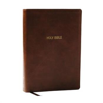 NKJV Foundation Study Bible, Wide-Margin, Brown Leathersoft, Red Letter