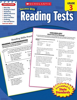 Scholastic Success With Reading Tests- Grade 3