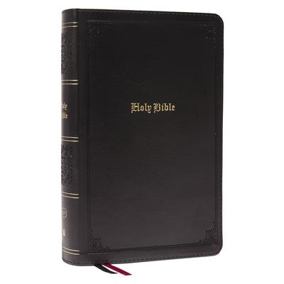 Kjv, Personal Size Large Print Single-Column Reference Bible, Leathersoft, Black, Red Letter, Thumb Indexed, Comfort Print