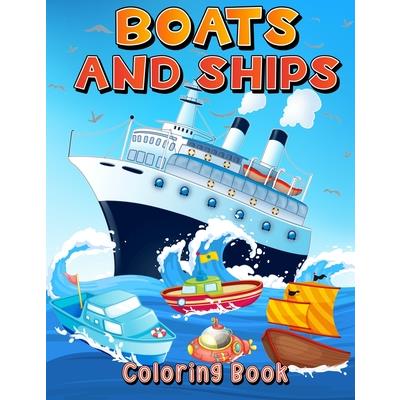 Boats And Ships Coloring Book