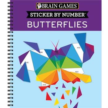 Brain Games - Sticker by Number: Butterflies