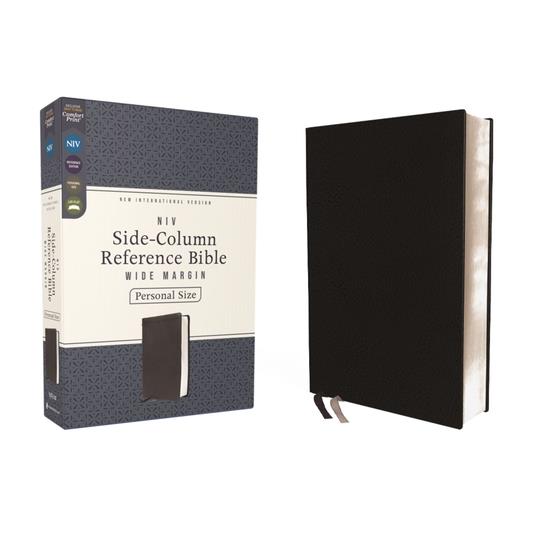 Niv, Side-Column Reference Bible, Personal Size, Leathersoft, Black, Comfort Print