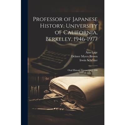 Professor of Japanese History, University of California, Berkeley, 1946-1977