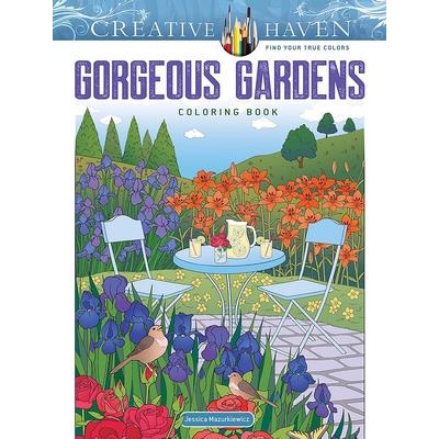 Creative Haven Gorgeous Gardens Coloring Book
