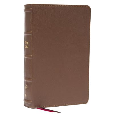 Kjv, Personal Size Large Print Single-Column Reference Bible, Genuine Leather, Brown, Red Letter, Comfort Print