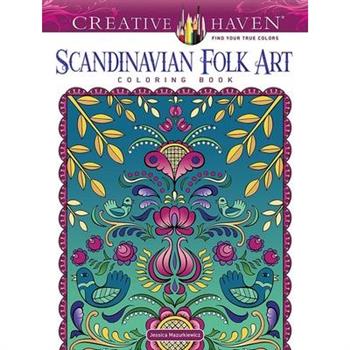 Creative Haven Scandinavian Folk Art Coloring Book