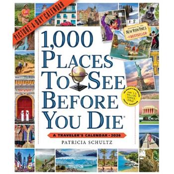 1-000 Places to See Before You Die Picture-A-Day(r) Wall Calendar 2026