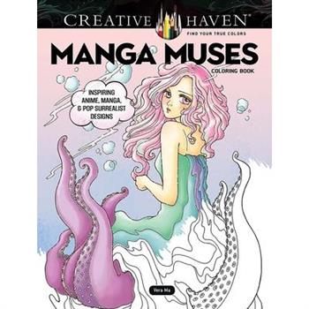 Creative Haven Manga Muses Coloring Book